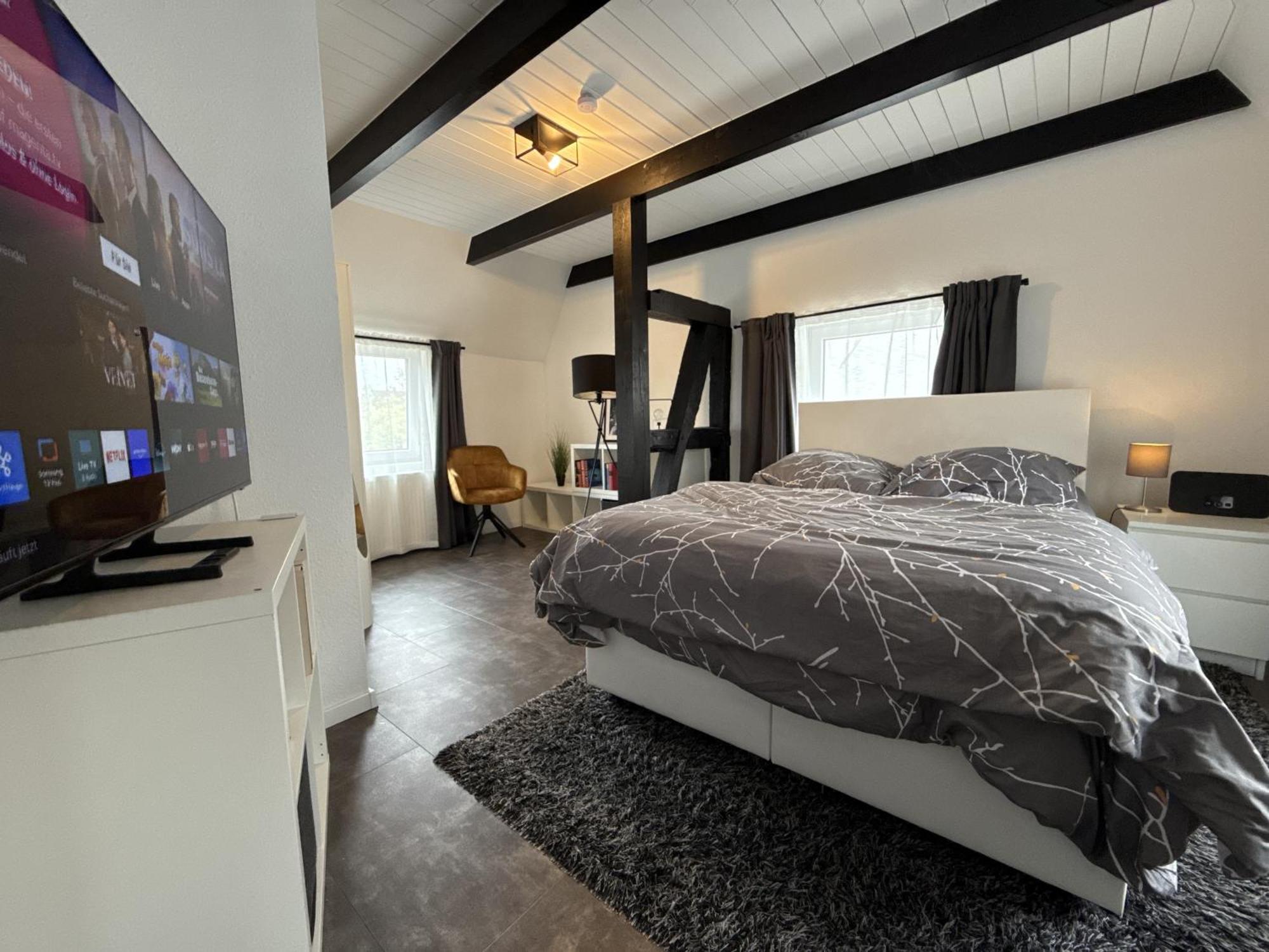 Fachwerkhaus Mit 2 Getrennten Schlafzimmern, Wohnzimmer Und Kueche Bückeburg المظهر الخارجي الصورة